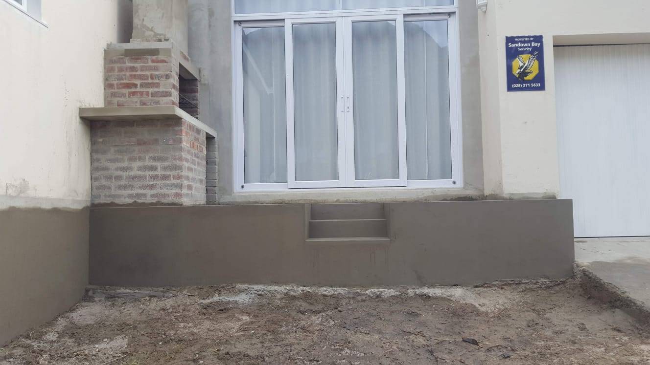 Bare site before the deck was built