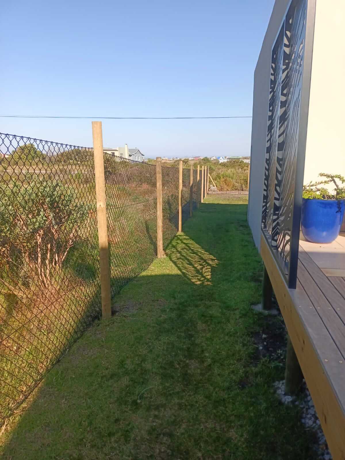 Chain-link & decorative panel